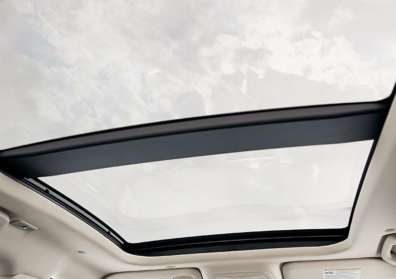 The available panoramic Vista Roof® is shown from inside a 2024 Lincoln Corsair® SUV. | Mike Reichenbach Lincoln in Florence SC