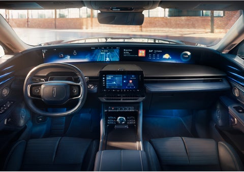 The panoramic display is shown in a 2024 Lincoln Nautilus® SUV. | Mike Reichenbach Lincoln in Florence SC